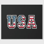 Amerikaanse patriottische vlag voor Kinder mannenj Cadeaupapier (Vlak)