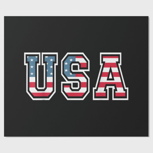 Amerikaanse patriottische vlag voor Kinder mannenj Cadeaupapier (Vlak)