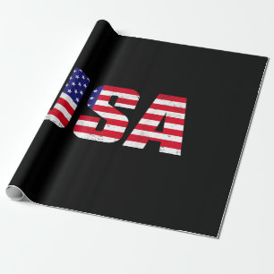Amerikaanse patriottische vlag voor Kinder mannenj Cadeaupapier