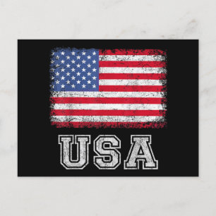 Amerikaanse patriottische vlag voor Kinder mannenj Feestdagenkaart