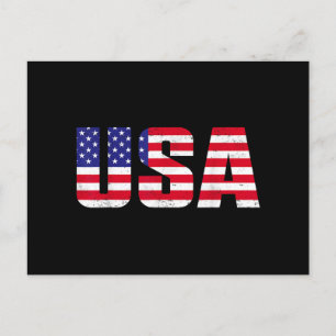 Amerikaanse patriottische vlag voor Kinder mannenj Feestdagenkaart