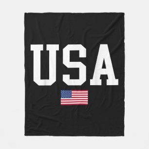 Amerikaanse patriottische vlag voor Kinder mannenj Fleece Deken