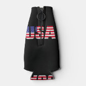 Amerikaanse patriottische vlag voor Kinder mannenj Flesjeskoeler (Achterkant)