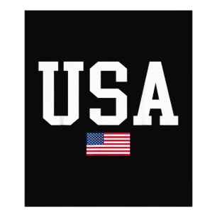Amerikaanse patriottische vlag voor Kinder mannenj Foto Afdruk