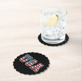 Amerikaanse patriottische vlag voor Kinder mannenj Kartonnen Onderzetters (Insitu)