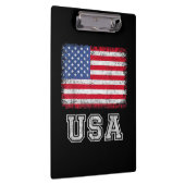 Amerikaanse patriottische vlag voor Kinder mannenj Klembord (Rechts)