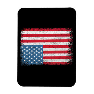 Amerikaanse patriottische vlag voor Kinder mannenj Magneet