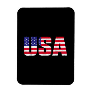 Amerikaanse patriottische vlag voor Kinder mannenj Magneet