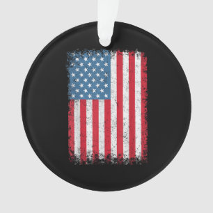 Amerikaanse patriottische vlag voor Kinder mannenj Ornament