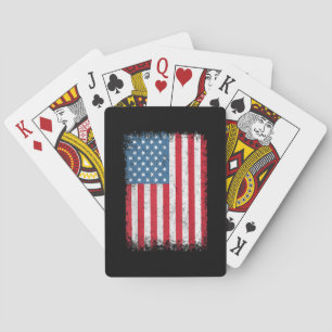 Amerikaanse patriottische vlag voor Kinder mannenj Pokerkaarten