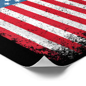Amerikaanse patriottische vlag voor Kinder mannenj Poster (Hoek)
