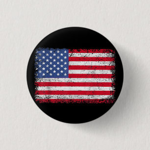 Amerikaanse patriottische vlag voor Kinder mannenj Ronde Button 3,2 Cm