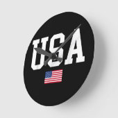 Amerikaanse patriottische vlag voor Kinder mannenj Ronde Klok (Hoek)