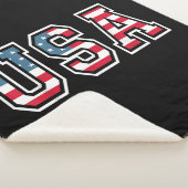 Amerikaanse patriottische vlag voor Kinder mannenj Sherpa Deken (3/4)