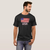 Amerikaanse patriottische vlag voor Kinder mannenj T-shirt (Voorkant volledig)