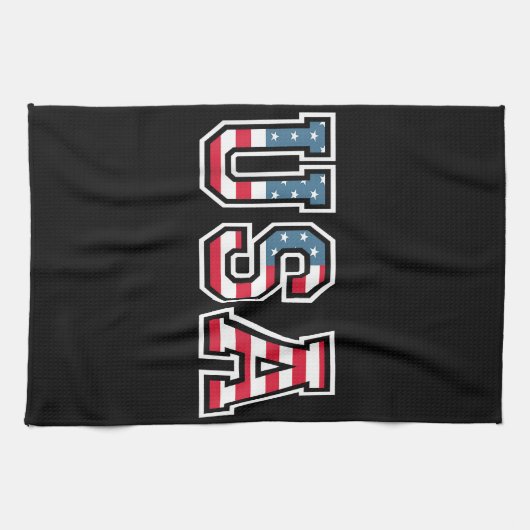 Amerikaanse patriottische vlag voor Kinder mannenj Theedoek (Horizontaal)