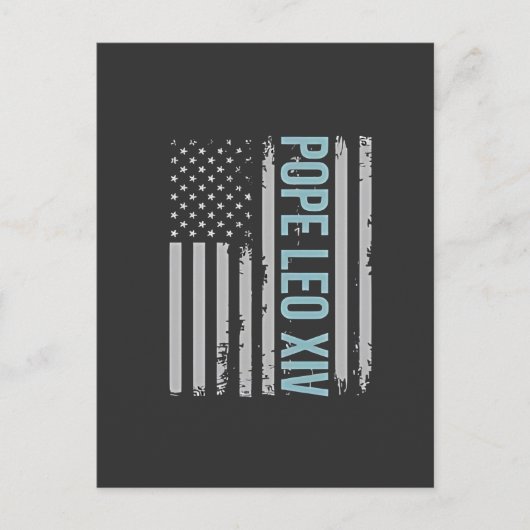 Amerikaanse paus Leo Katholieke Kerk Christelijk g Feestdagenkaart (Voorkant)