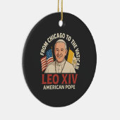 Amerikaanse paus Leo Katholieke Kerk Christelijk g Keramisch Ornament (Rechts)