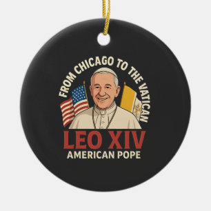 Amerikaanse paus Leo Katholieke Kerk Christelijk g Keramisch Ornament