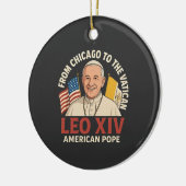 Amerikaanse paus Leo Katholieke Kerk Christelijk g Keramisch Ornament (Links)