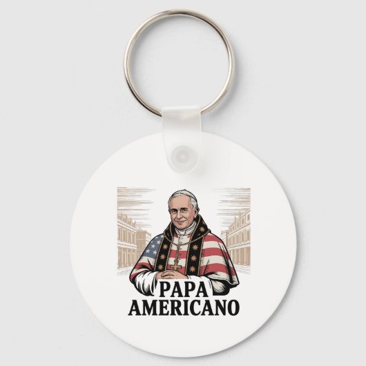 Amerikaanse paus Leo Katholieke Kerk Christelijk g Sleutelhanger (Voorkant)