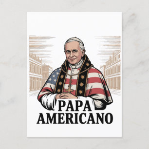 Amerikaanse paus Leo Rooms-Katholiek Christelijk G Aankondigingskaart