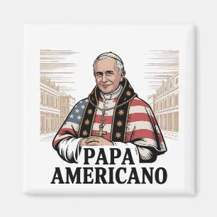 Amerikaanse paus Leo Rooms-Katholiek Christelijk G Magneet
