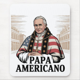 Amerikaanse paus Leo Rooms-Katholiek Christelijk G Muismat