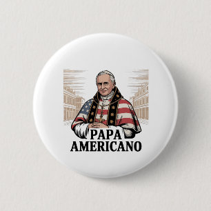 Amerikaanse paus Leo Rooms-Katholiek Christelijk G Ronde Button 5,7 Cm