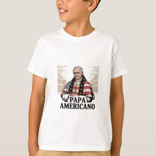 Amerikaanse paus Leo Rooms-Katholiek Christelijk G T-shirt