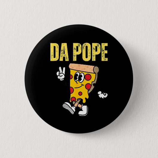 Amerikaanse Paus Leo XIV Pizza Ronde Button 5,7 Cm (Voorkant)