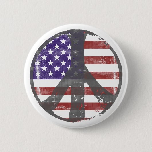 Amerikaanse Peace Button (Voorkant)