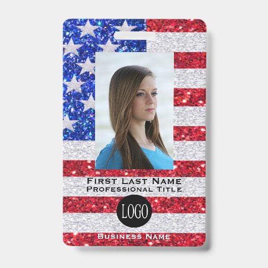 Amerikaanse Personeelskaart ID Badge Tag Badge (Voorzijde)