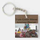 Amerikaanse Pharoah Triple Crown Winner Sleutelhan Sleutelhanger (voorkant)