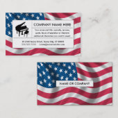 amerikaanse piano visitekaartje (Voorkant / Achterkant)