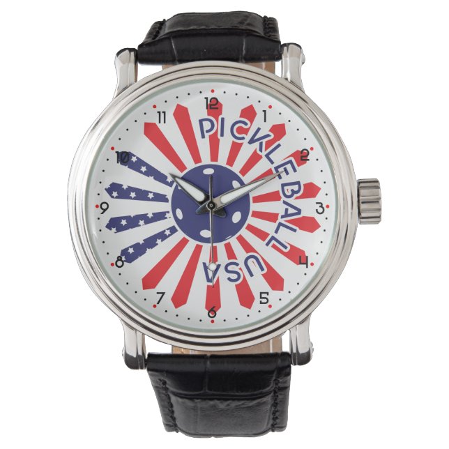 Amerikaanse pickleball horloge (Voorkant)
