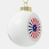 Amerikaanse pickleball keramische bal ornament (Links)