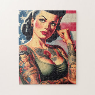 Amerikaanse pin-up Legpuzzel