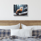 Amerikaanse pine Marten Canvas Afdruk (Insitu (Slaapkamer))