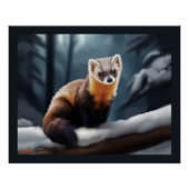 Amerikaanse pine Marten Perfect Poster (Voorkant)