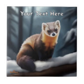 Amerikaanse pine Marten Tegeltje (Voorkant)