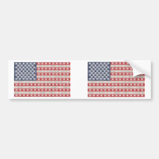 Amerikaanse piratenvlag bumpersticker (Voorkant)