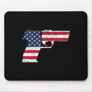 Amerikaanse pistool Amerikaanse Pistool vlag 4 jul Muismat