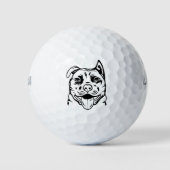 Amerikaanse Pit Bull Dog Golfballen (Voorkant)
