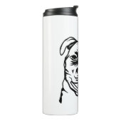Amerikaanse Pit Bull Dog Thermosbeker (Gedraaid links)