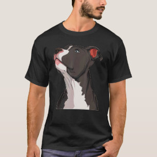 Amerikaanse Pit Bull Pitbull Terrier Dog Head Dog T-shirt