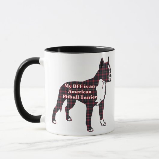 Amerikaanse Pit Bull Terrier BFF Mok (Links)