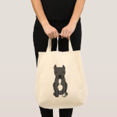 Amerikaanse Pit Bull Terrier (Cropped Ears) Tote Bag (Voorkant (product))