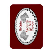 Amerikaanse Pit Bull Terrier Dog Magneet (Verticaal)