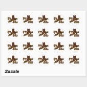 Amerikaanse Pit Bull Terrier Dog Ronde Sticker (Vel)